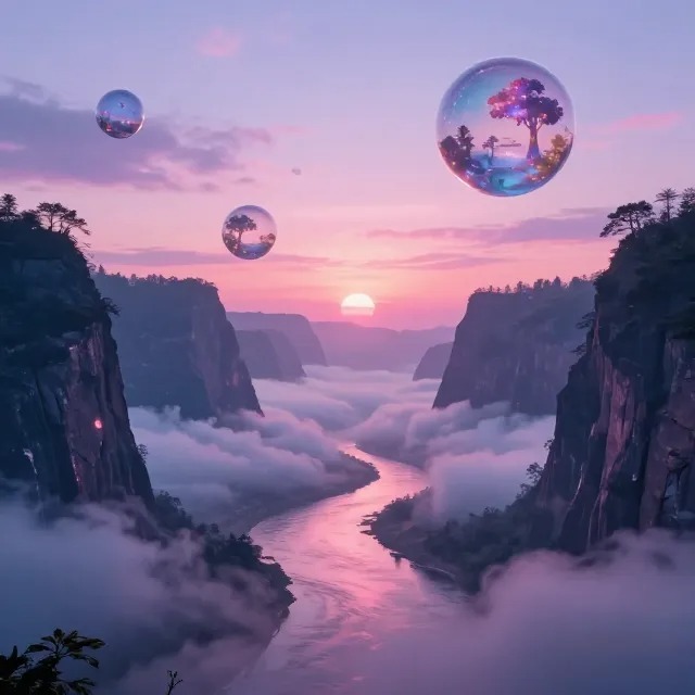 晨曦云海幻境 生成图